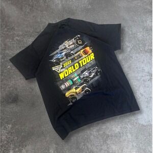 Monster Jam World Tour 2022 Graphic T Shirt Black Men's Size Large